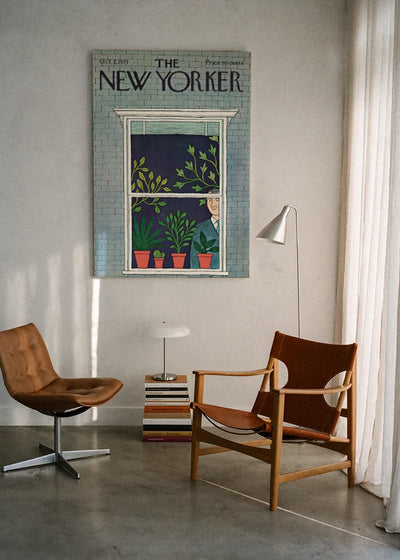 Akustikbillede med The NewYorker-motiv nr. 94 – i lyst rum