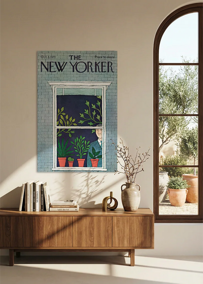 Akustikbillede med The NewYorker-motiv nr. 94 – i spisestuen