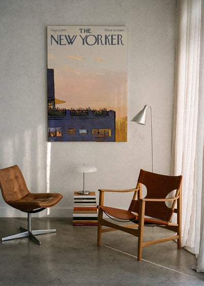 Akustikbillede med The NewYorker-motiv nr. 95 – i lyst rum