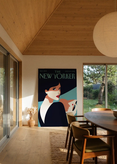 Akustikbillede med The NewYorker-motiv nr. 2 – i stuen