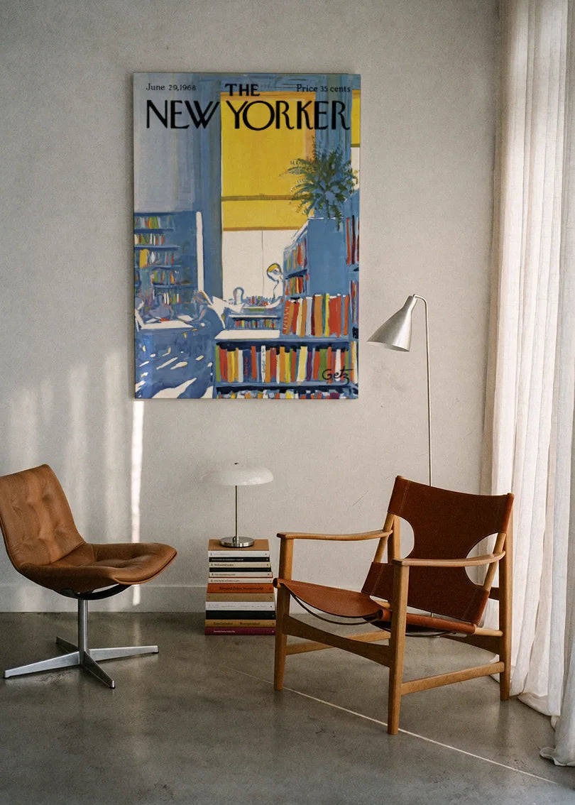 Akustikbillede med The NewYorker-motiv nr. 97 – i lyst rum