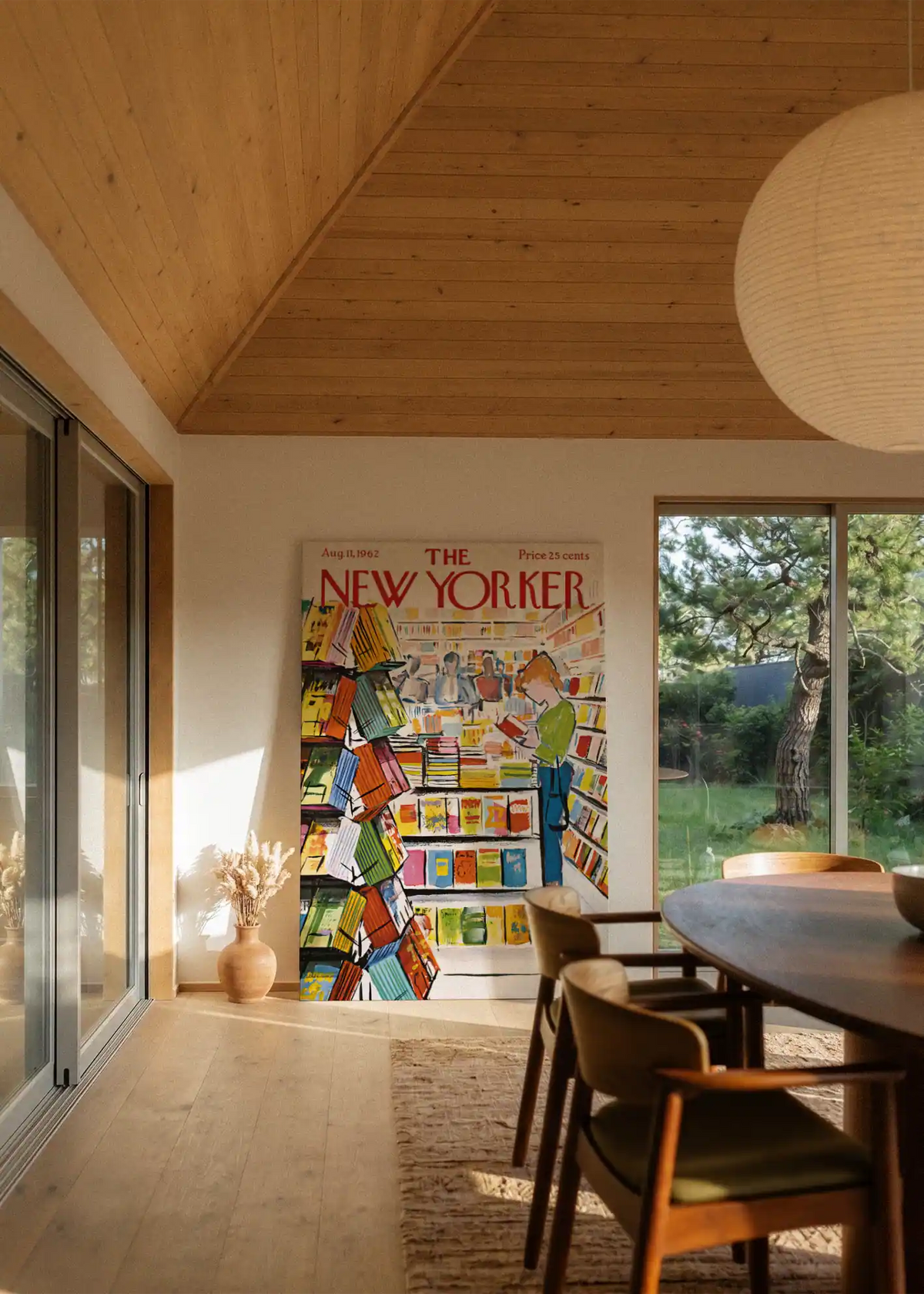 Akustikbillede med The NewYorker-motiv nr. 98 – i stuen