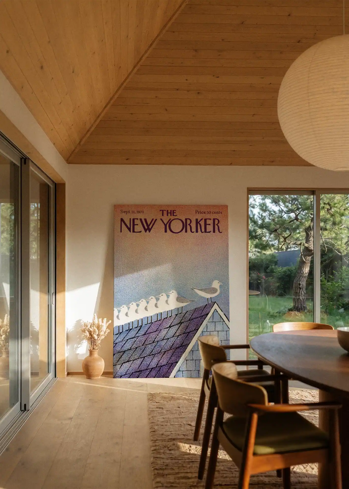 Akustikbillede med The NewYorker-motiv nr. 100 – i stuen