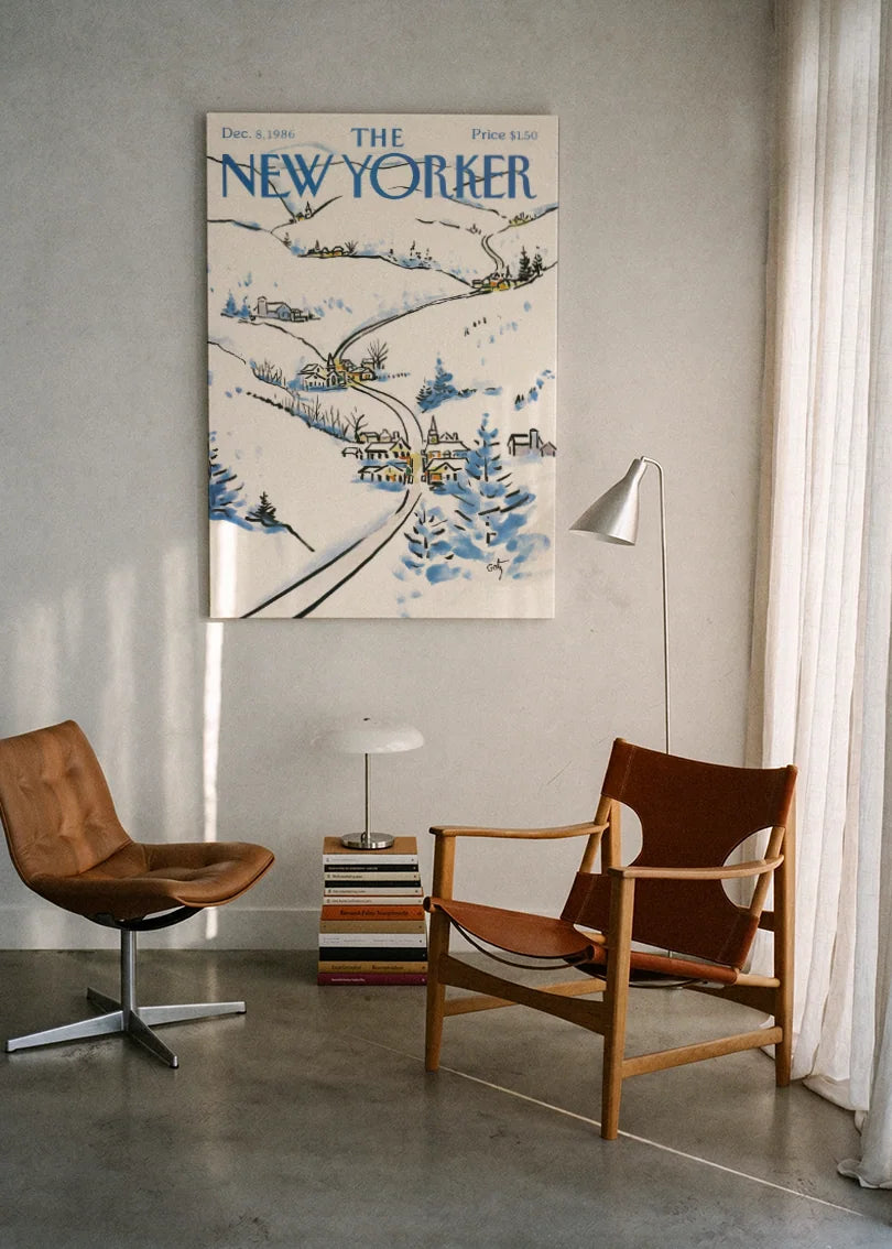 Akustikbillede med The NewYorker-motiv nr. 101 – i lyst rum