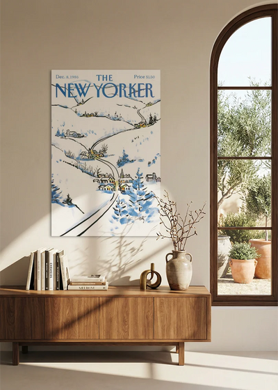 Akustikbillede med The NewYorker-motiv nr. 101 – i spisestuen