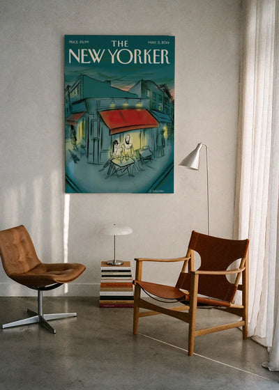 Akustikbillede med The NewYorker-motiv nr. 103 – i lyst rum