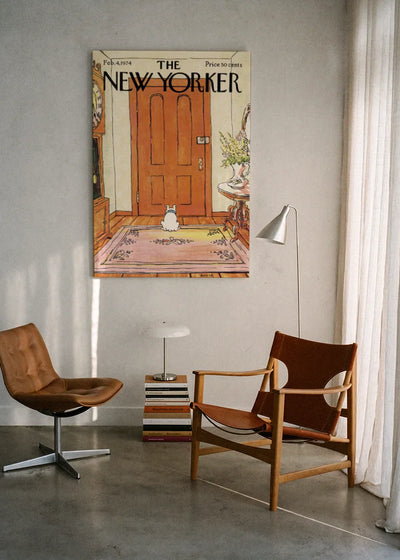 Akustikbillede med The NewYorker-motiv nr. 105 – i lyst rum