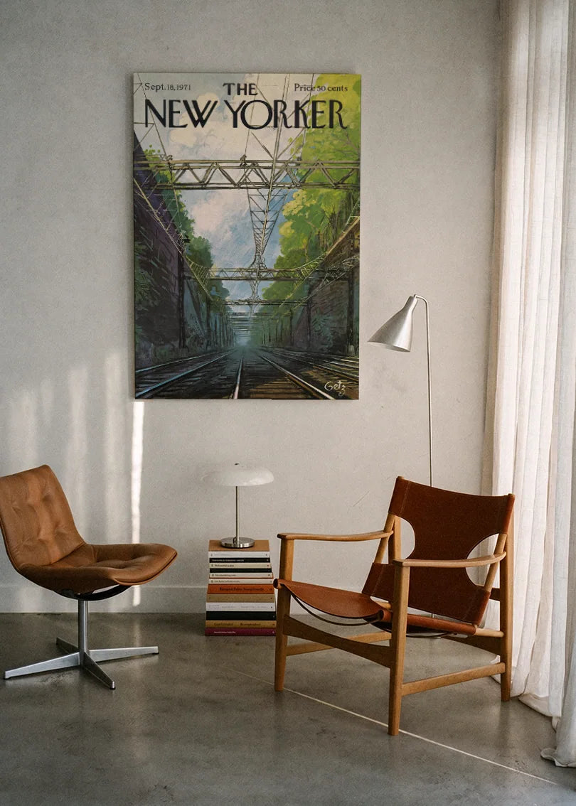 Akustikbillede med The NewYorker-motiv nr. 106 – i lyst rum