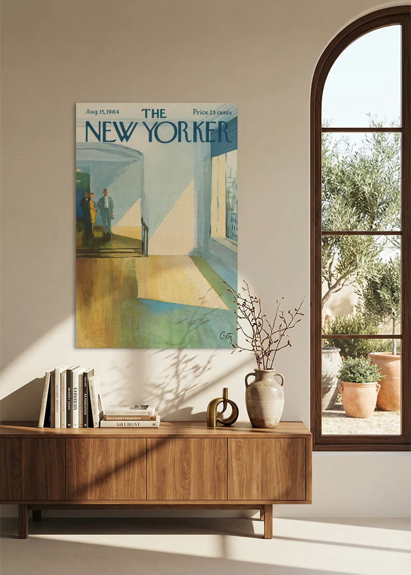 Akustikbillede med The NewYorker-motiv nr. 108 – i spisestuen