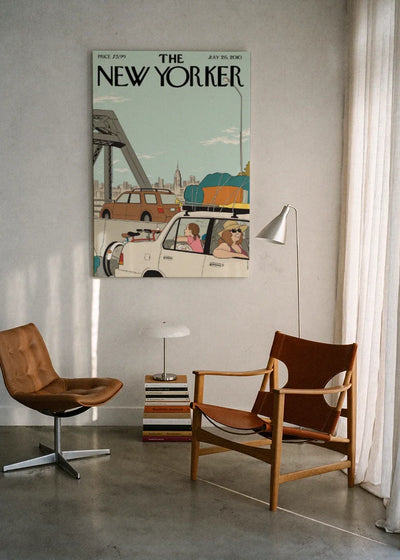 Akustikbillede med The NewYorker-motiv nr. 112 – i lyst rum
