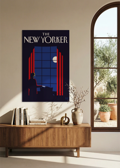 Akustikbillede med The NewYorker-motiv nr. 114 – i spisestuen