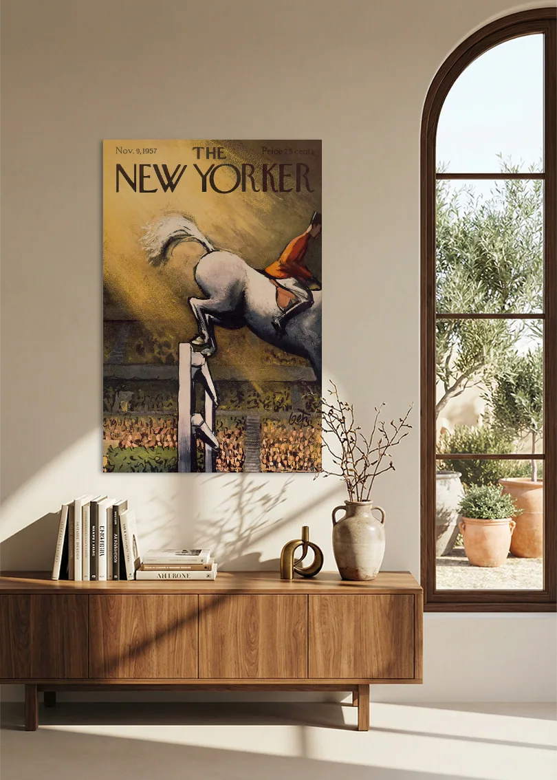 Akustikbillede med The NewYorker-motiv nr. 115 – i spisestuen