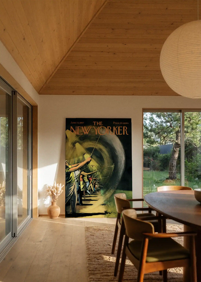 Akustikbillede med The NewYorker-motiv nr. 117 – i stuen