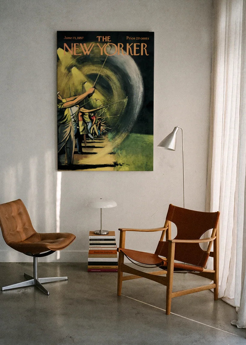 Akustikbillede med The NewYorker-motiv nr. 117 – i lyst rum