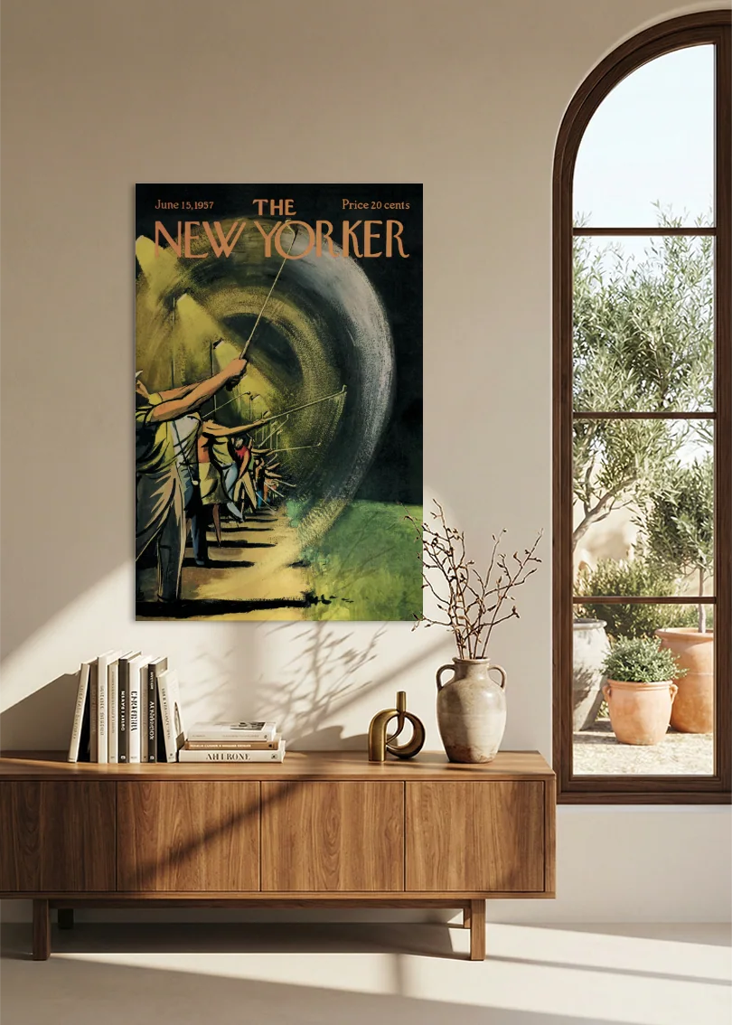 Akustikbillede med The NewYorker-motiv nr. 117 – i spisestuen