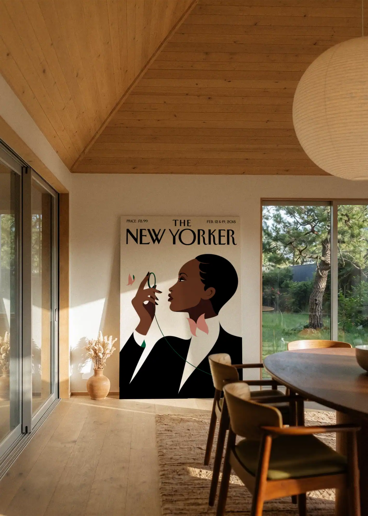 Akustikbillede med The NewYorker-motiv nr. 119 – i stuen