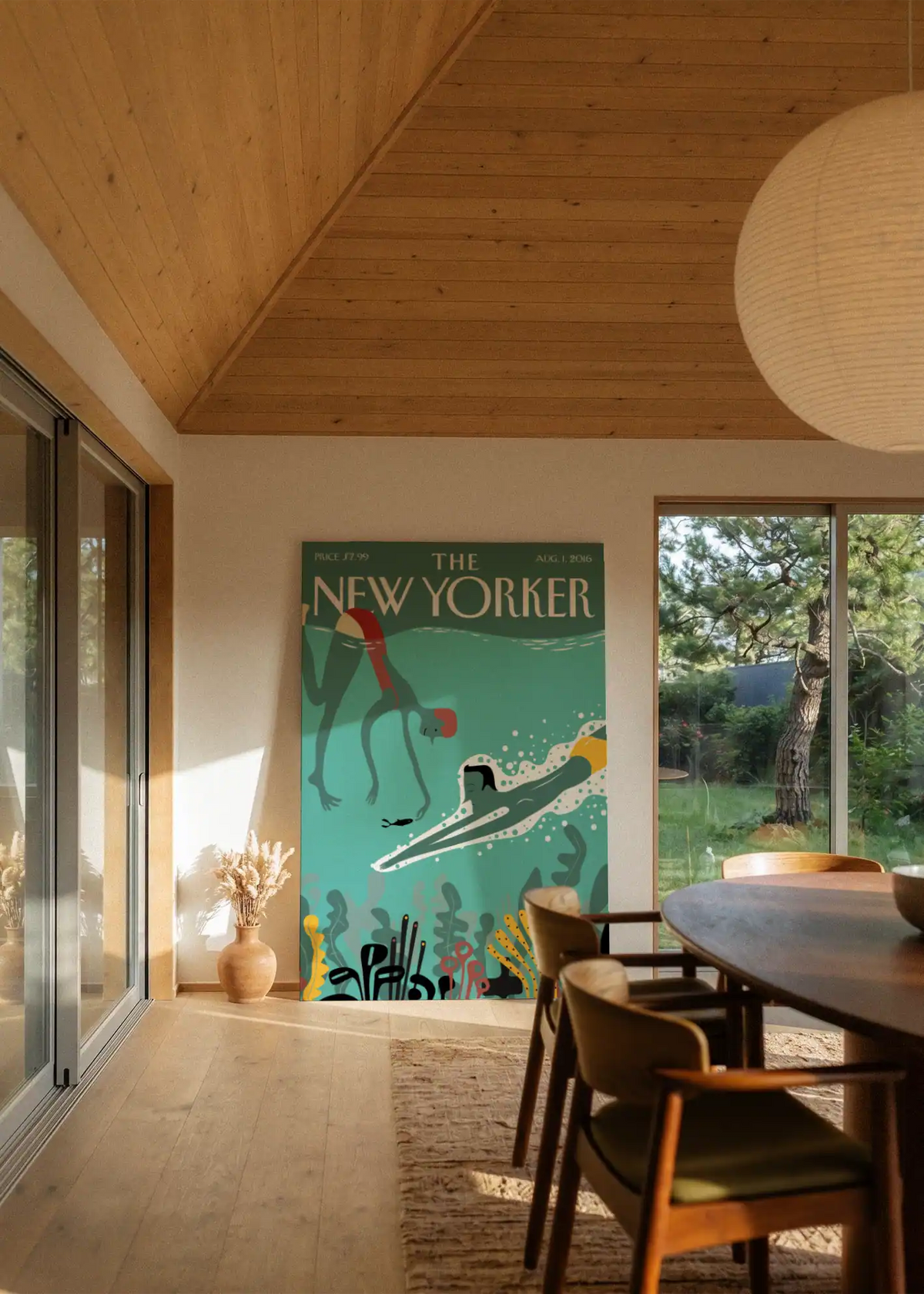 Akustikbillede med The NewYorker-motiv nr. 120 – i stuen