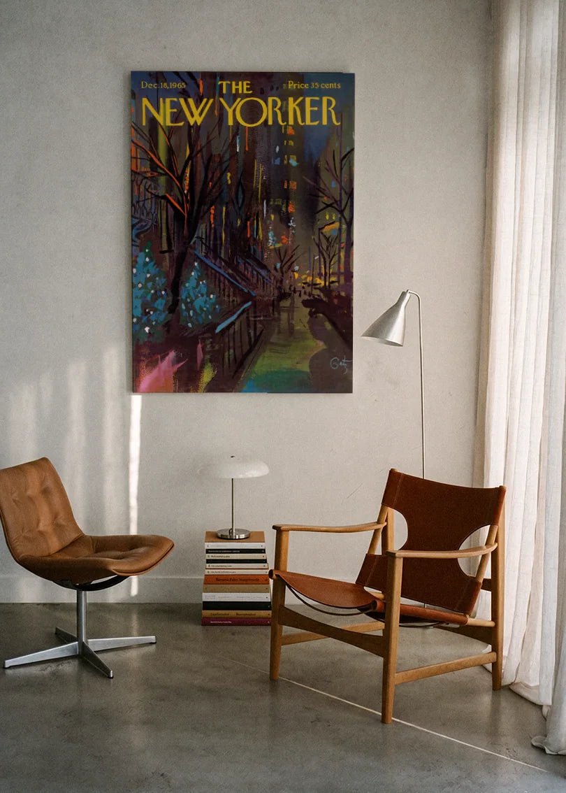 Akustikbillede med The NewYorker-motiv nr. 126 – i lyst rum
