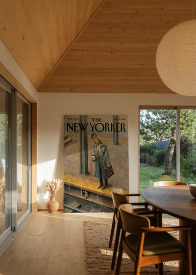 Akustikbillede med The NewYorker-motiv nr. 127 – i stuen