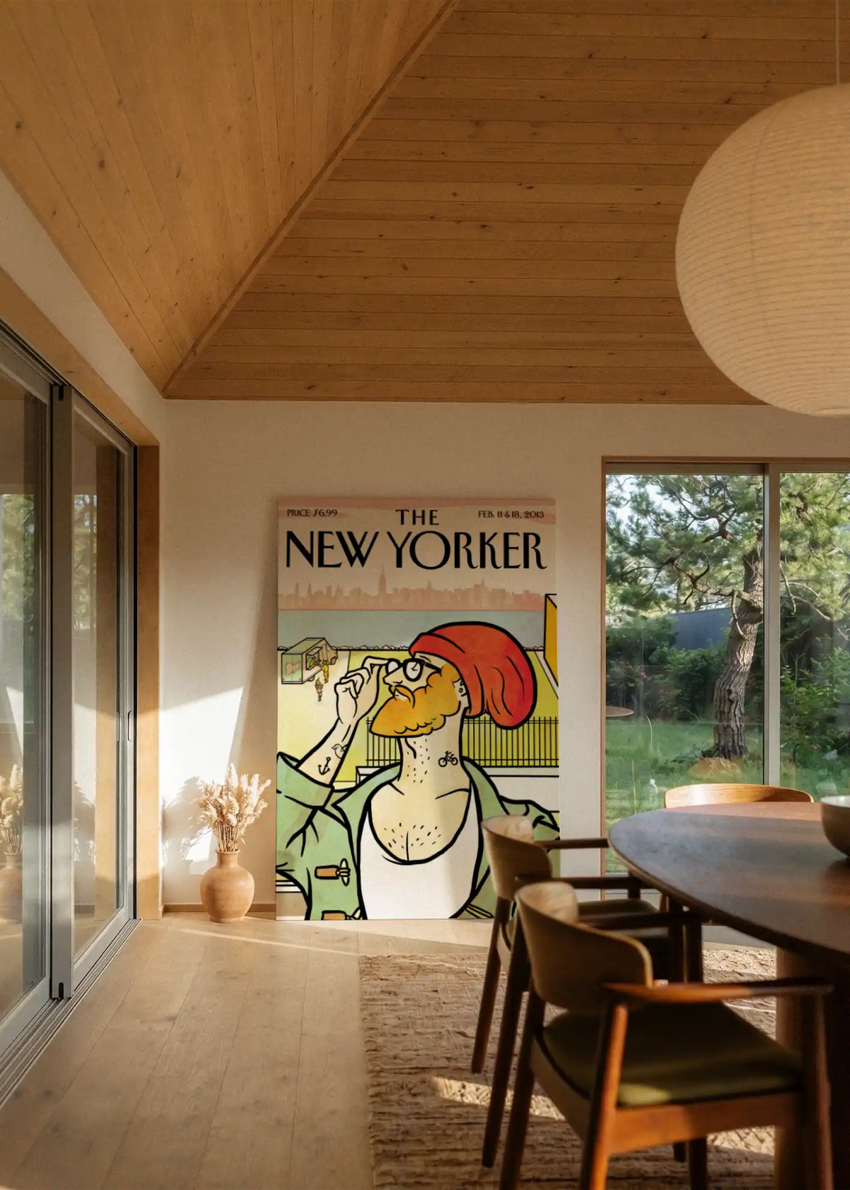 Akustikbillede med The NewYorker-motiv nr. 129 – i stuen
