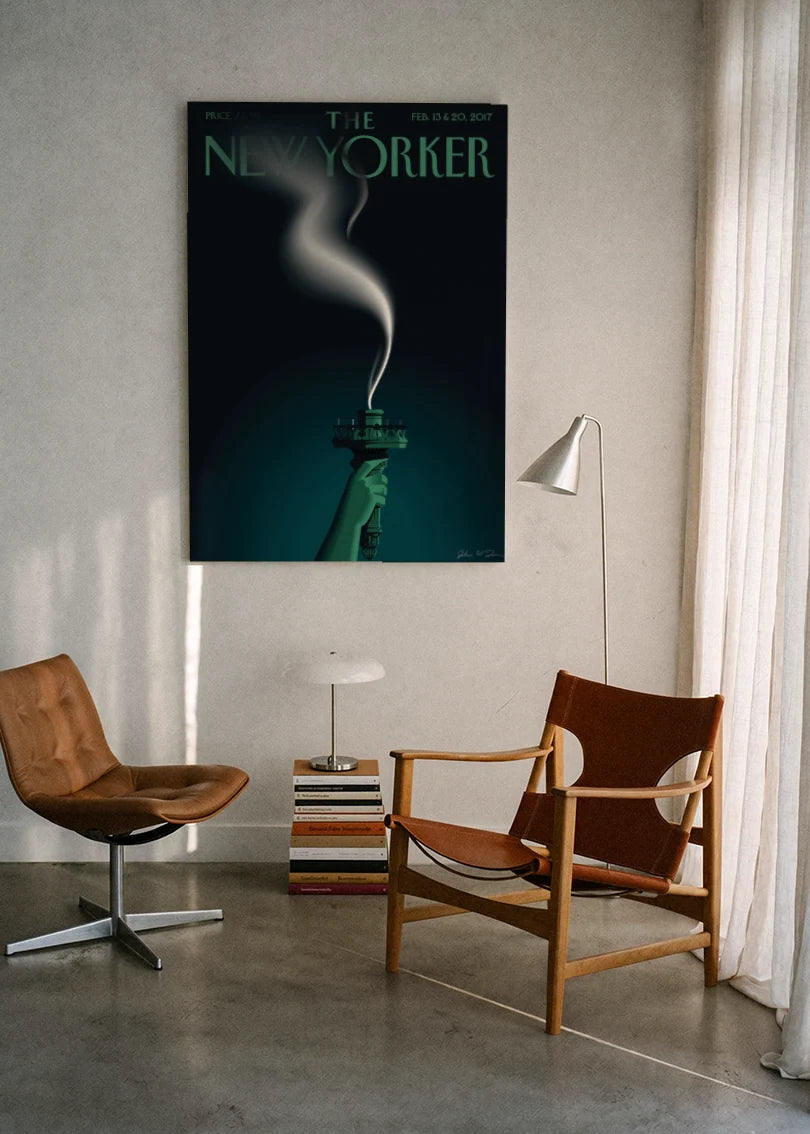 Akustikbillede med The NewYorker-motiv nr. 134 – i lyst rum
