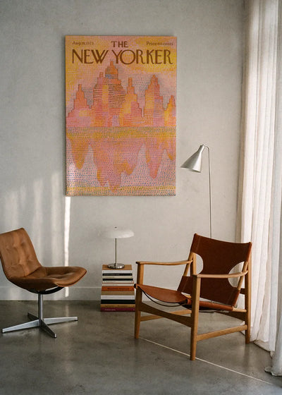 Akustikbillede med The NewYorker-motiv nr. 138 – i lyst rum