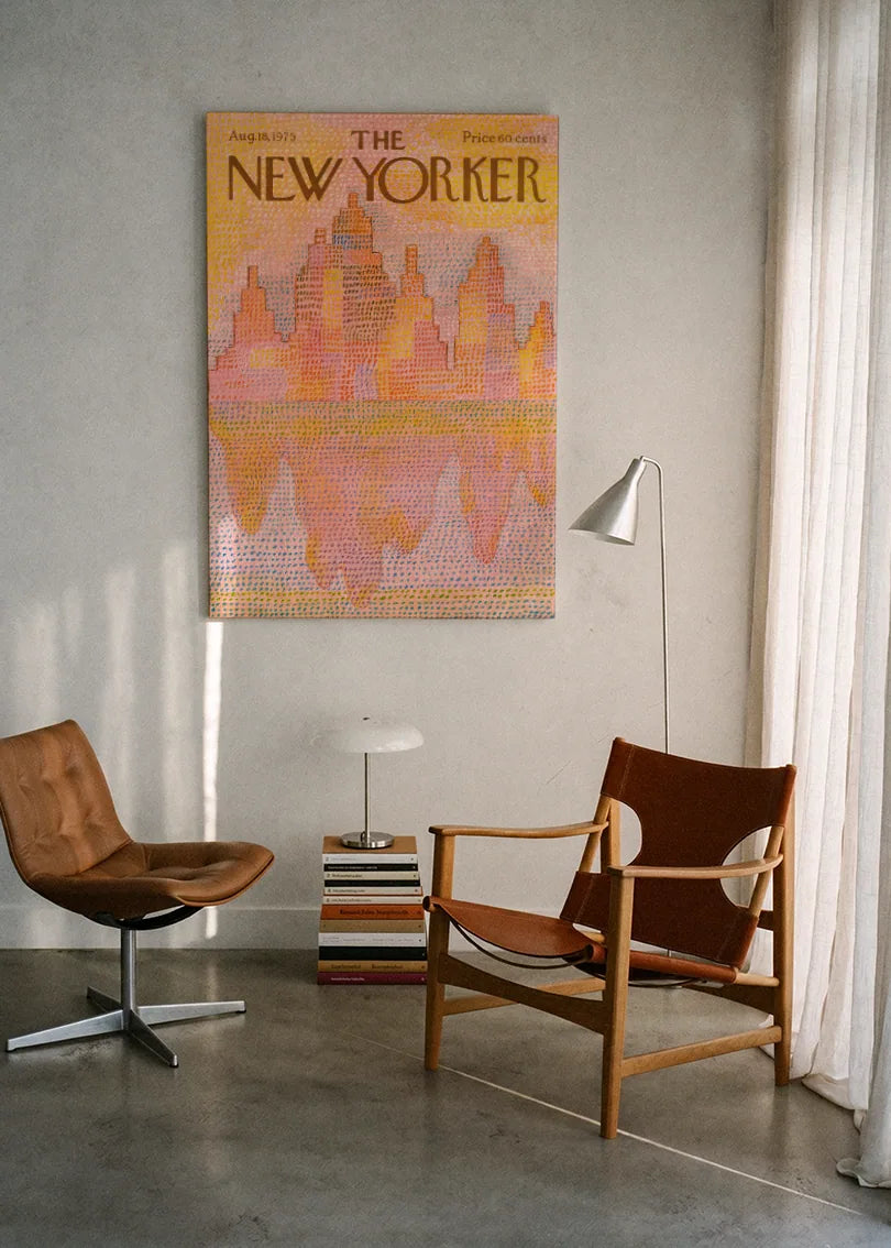 Akustikbillede med The NewYorker-motiv nr. 138 – i lyst rum