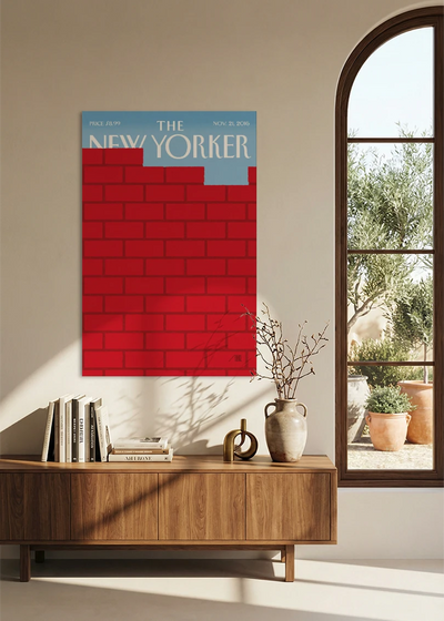 Akustikbillede med The NewYorker-motiv nr. 139 – i spisestuen