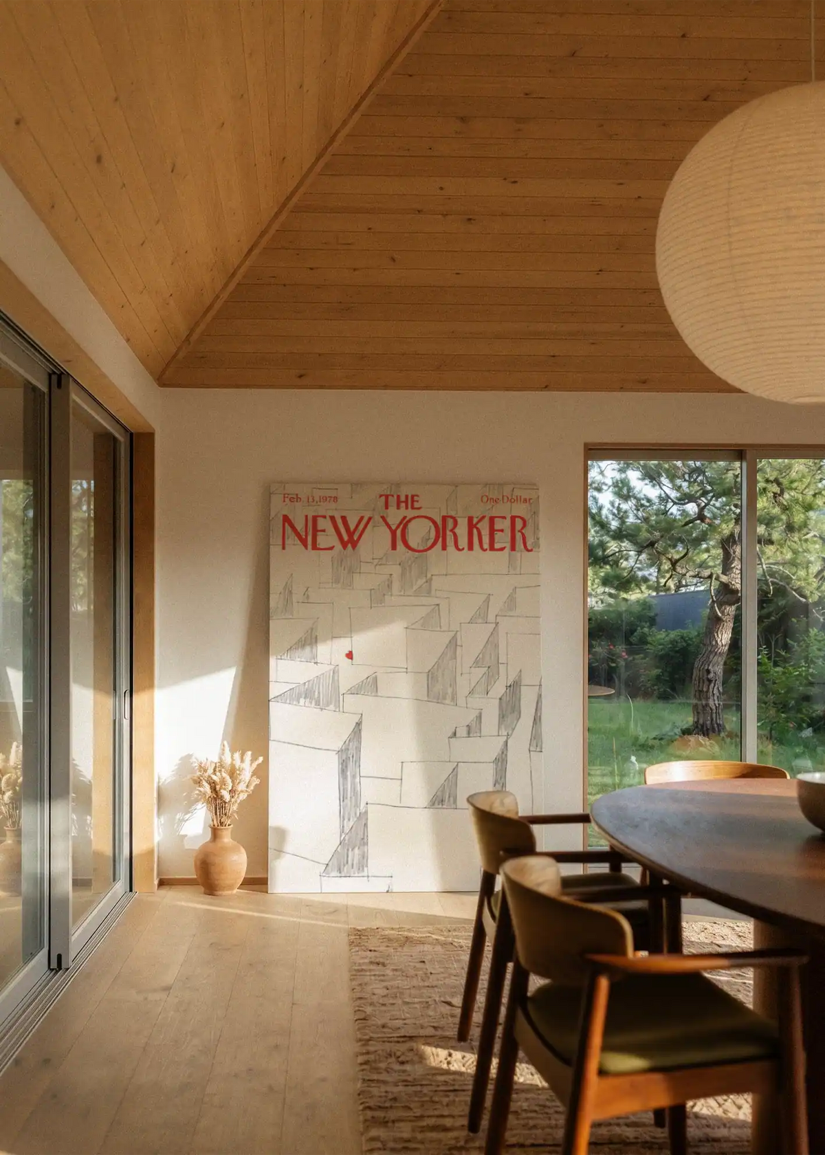 Akustikbillede med The NewYorker-motiv nr. 140 – i stuen