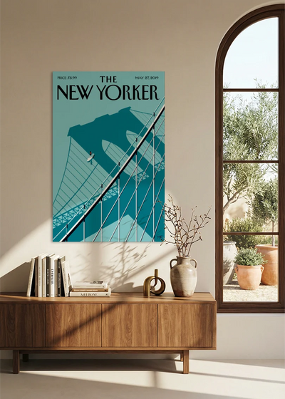 Akustikbillede med The NewYorker-motiv nr. 151 – i spisestuen
