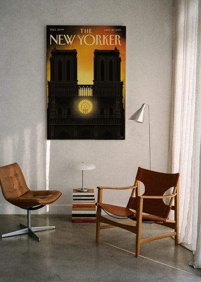Akustikbillede med The NewYorker-motiv nr. 152 – i lyst rum