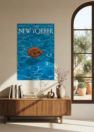 Akustikbillede med The NewYorker-motiv nr. 153 – i spisestuen
