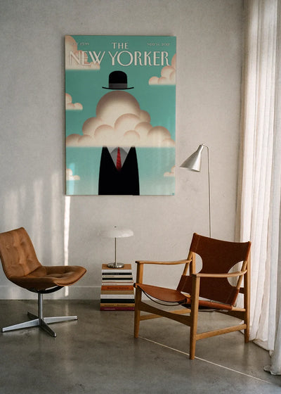 Akustikbillede med The NewYorker-motiv nr. 8 – i lyst rum