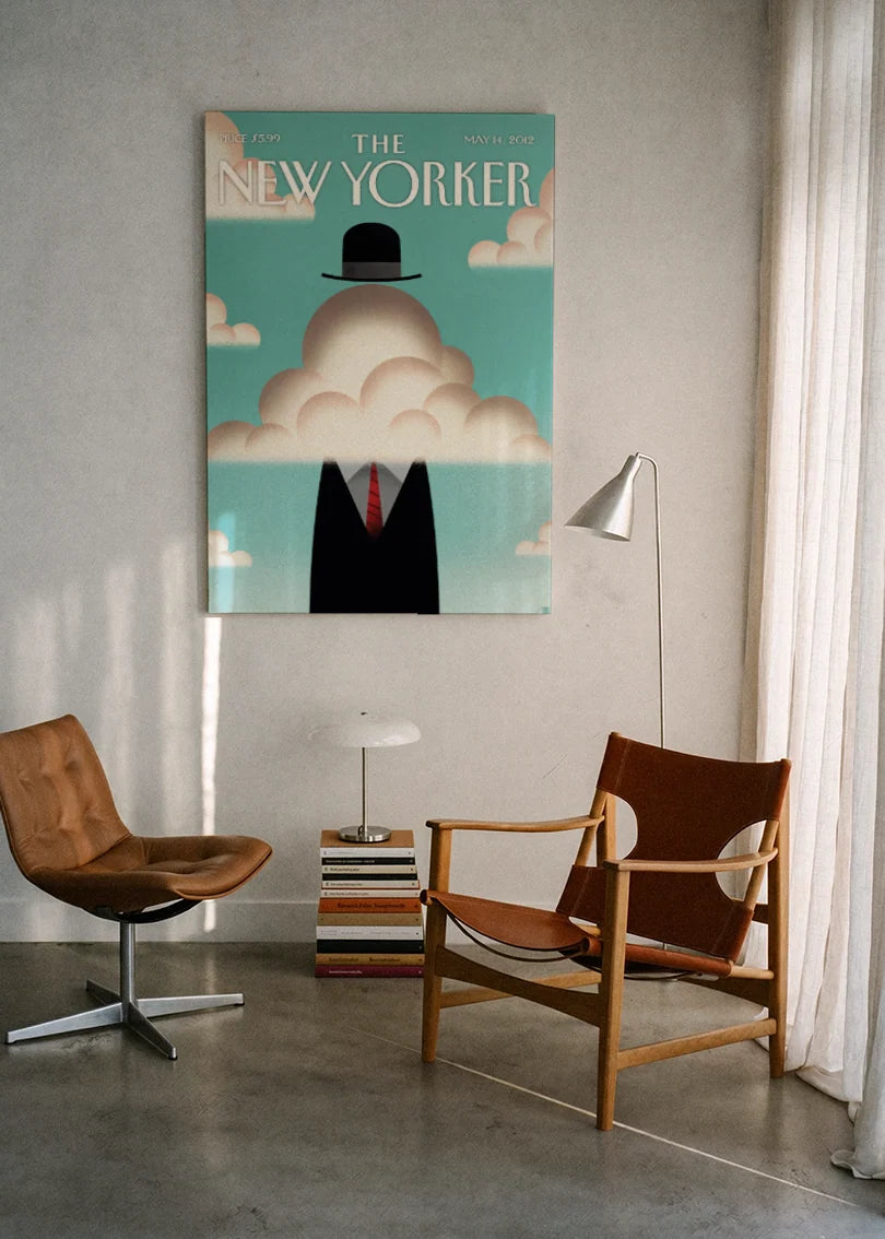 Akustikbillede med The NewYorker-motiv nr. 8 – i lyst rum