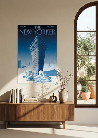 Akustikbillede med The NewYorker-motiv nr. 158 – i spisestuen