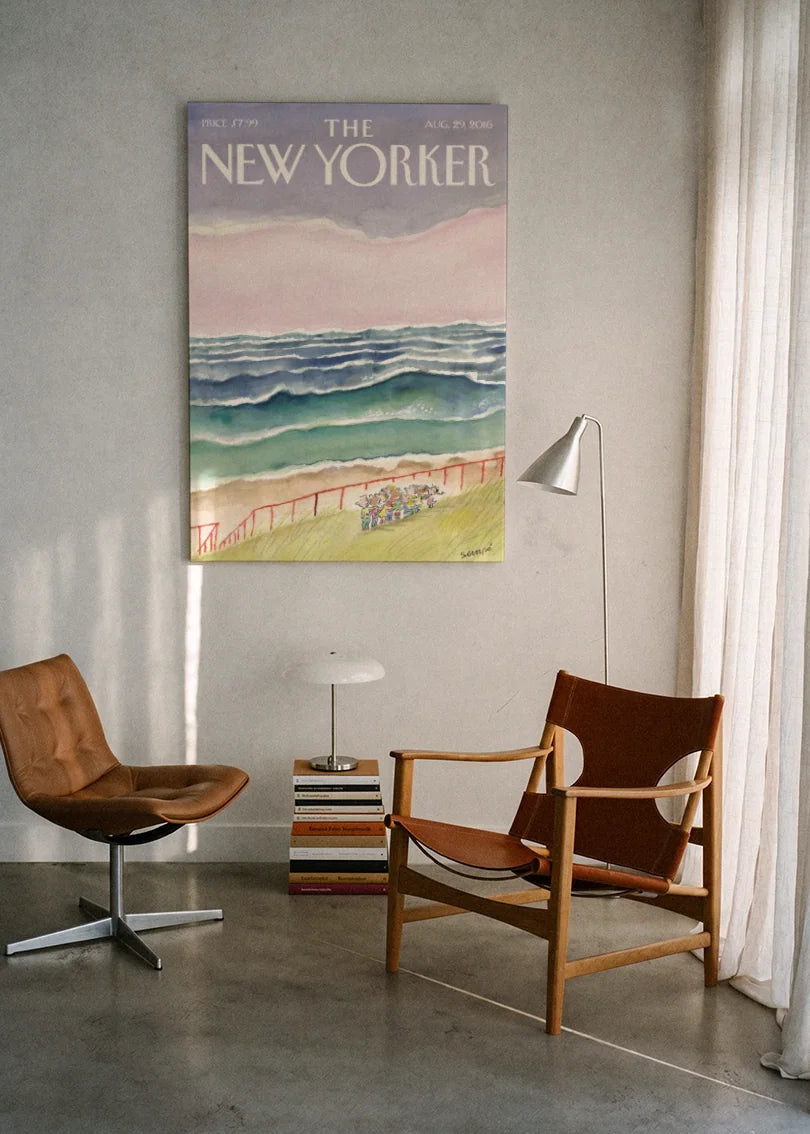 Akustikbillede med The NewYorker-motiv nr. 160 – i lyst rum
