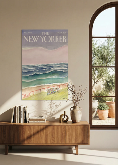 Akustikbillede med The NewYorker-motiv nr. 160 – i spisestuen