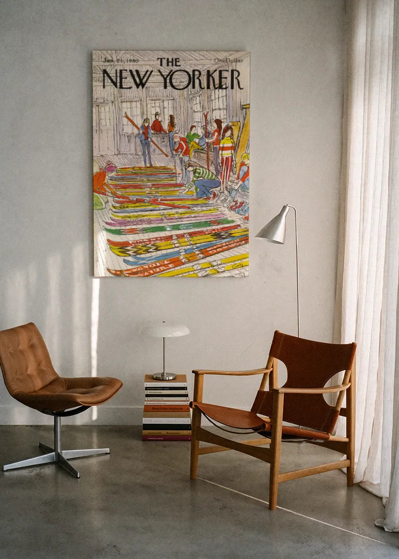 Akustikbillede med The NewYorker-motiv nr. 161 – i lyst rum