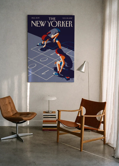Akustikbillede med The NewYorker-motiv nr. 164 – i lyst rum