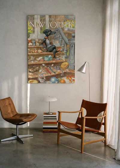 Akustikbillede med The NewYorker-motiv nr. 9 – i lyst rum