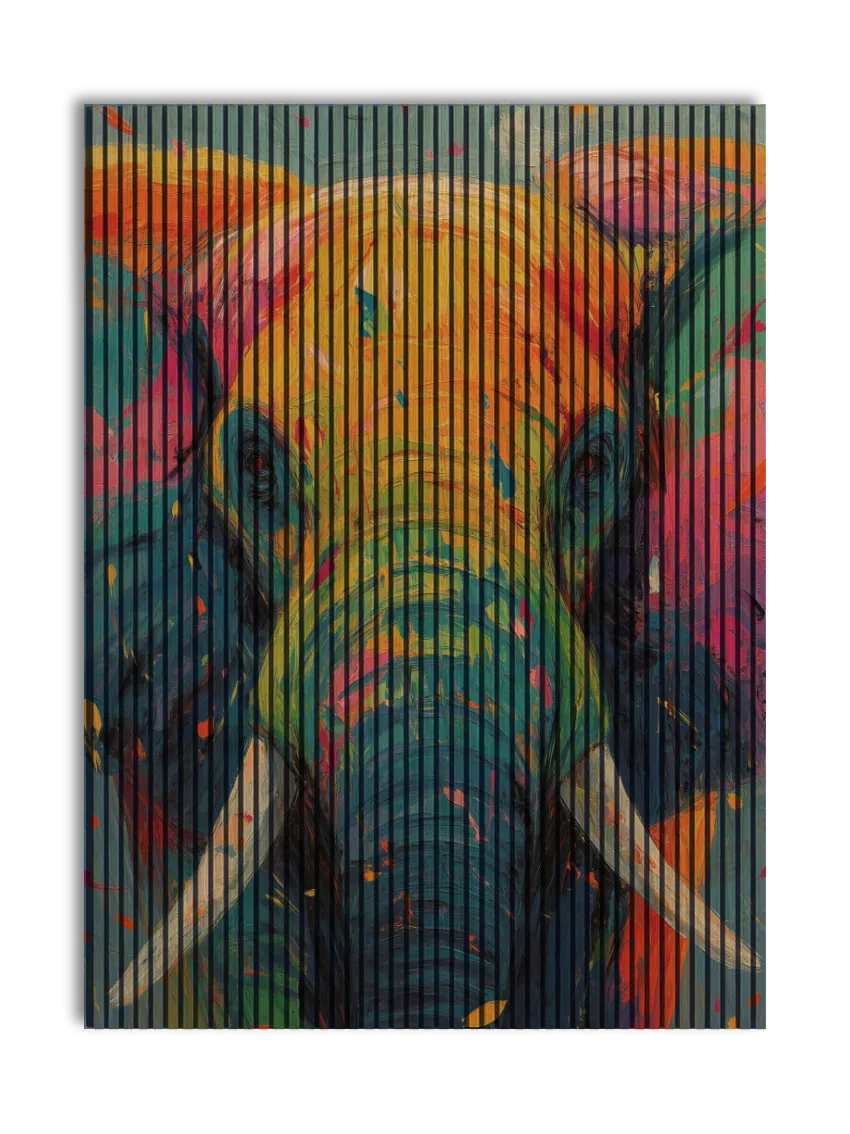 Akustikpanel med Painted Animal motiv nr. 3