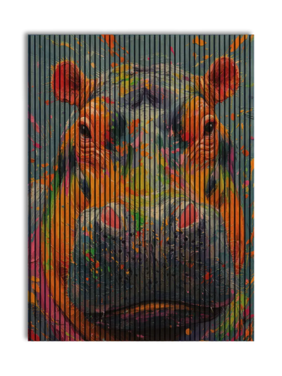 Akustikpanel med Painted Animal motiv nr. 6