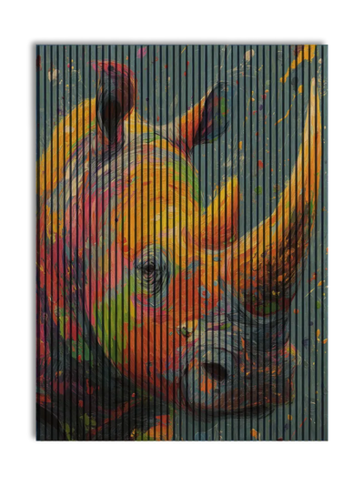 Akustikpanel med Painted Animal motiv nr. 8