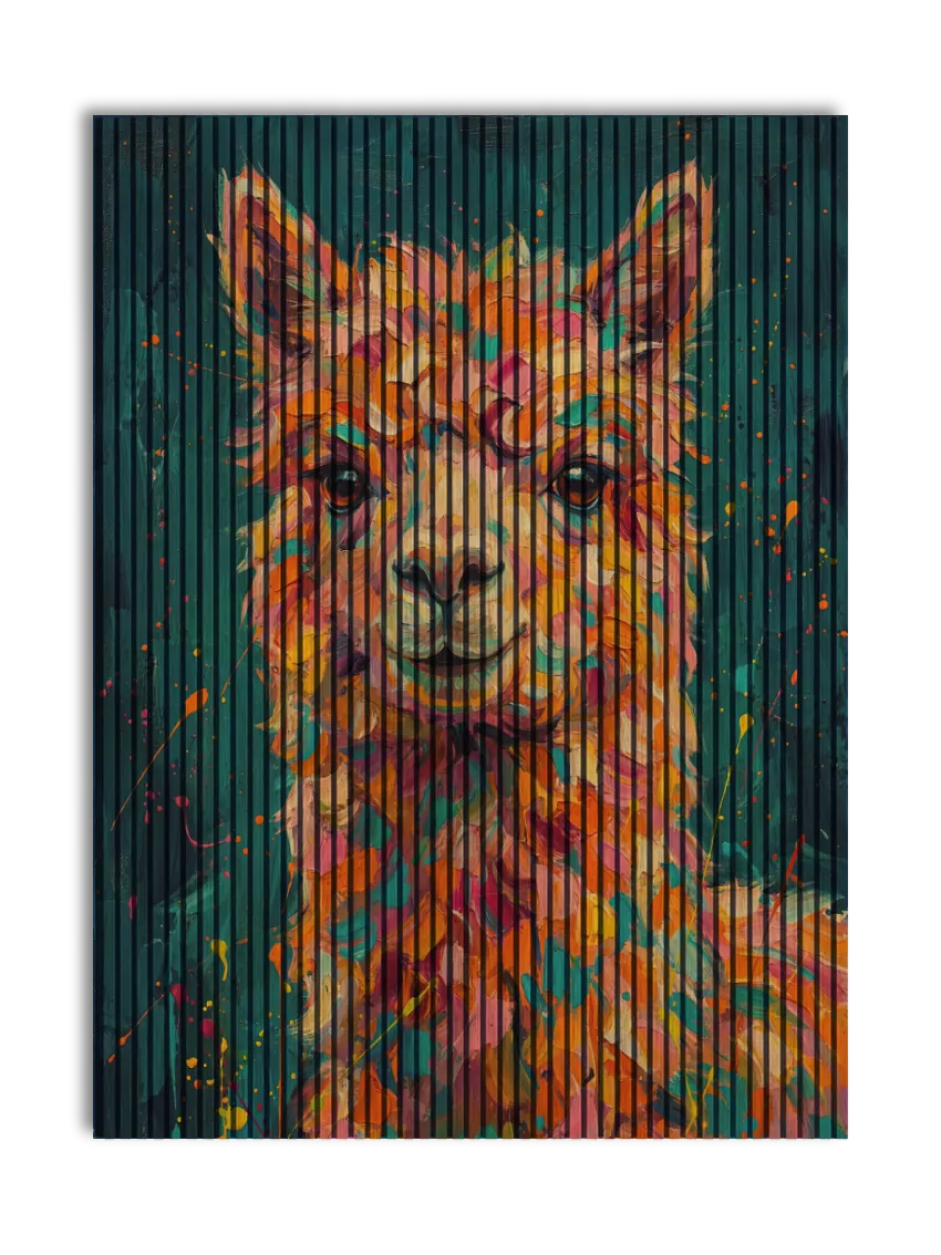 Akustikpanel med Painted Animal motiv nr. 28