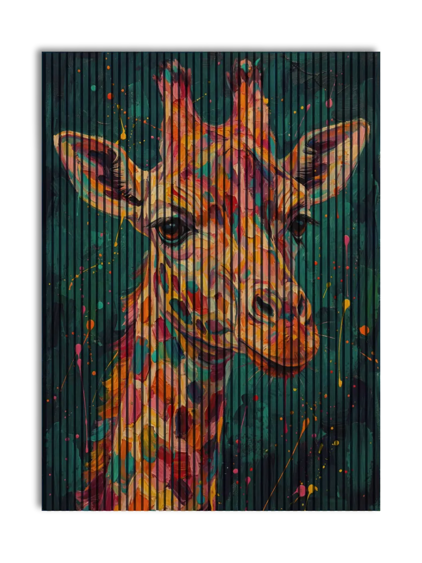 Akustikpanel med Painted Animal motiv nr. 25