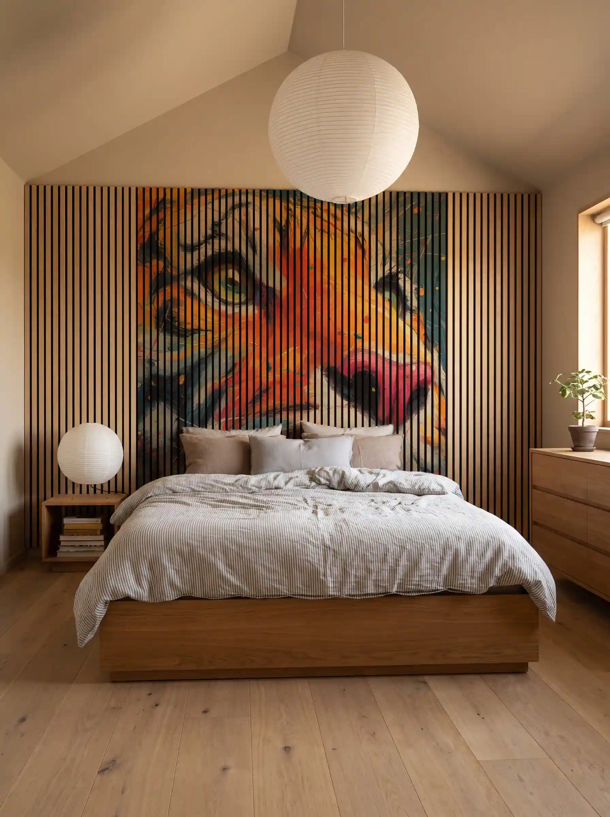 Akustikpanel med Painted Animal motiv nr. 11, med reol